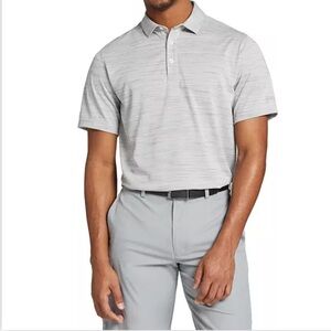 Walter Hagen Men's sz S Grey Performance 11 Conversational Print Golf Polo New